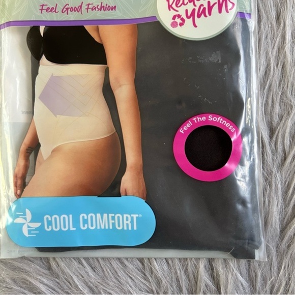 Maidenform Flexees Shapewear Womens Size Small‎ High Waist Thong Soft Sea… - Picture 4 of 7